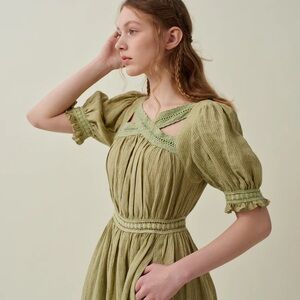 NWT Linennaive CAMELLIA 18 | LACE LINEN DRESS